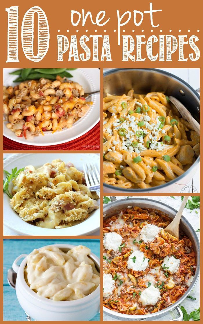 10 One Pot Pasta Recipes - The Weary Chef