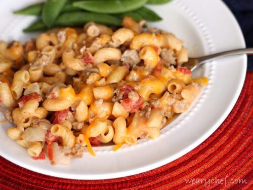 Skillet Cheeseburger Macaroni by The Weary Chef