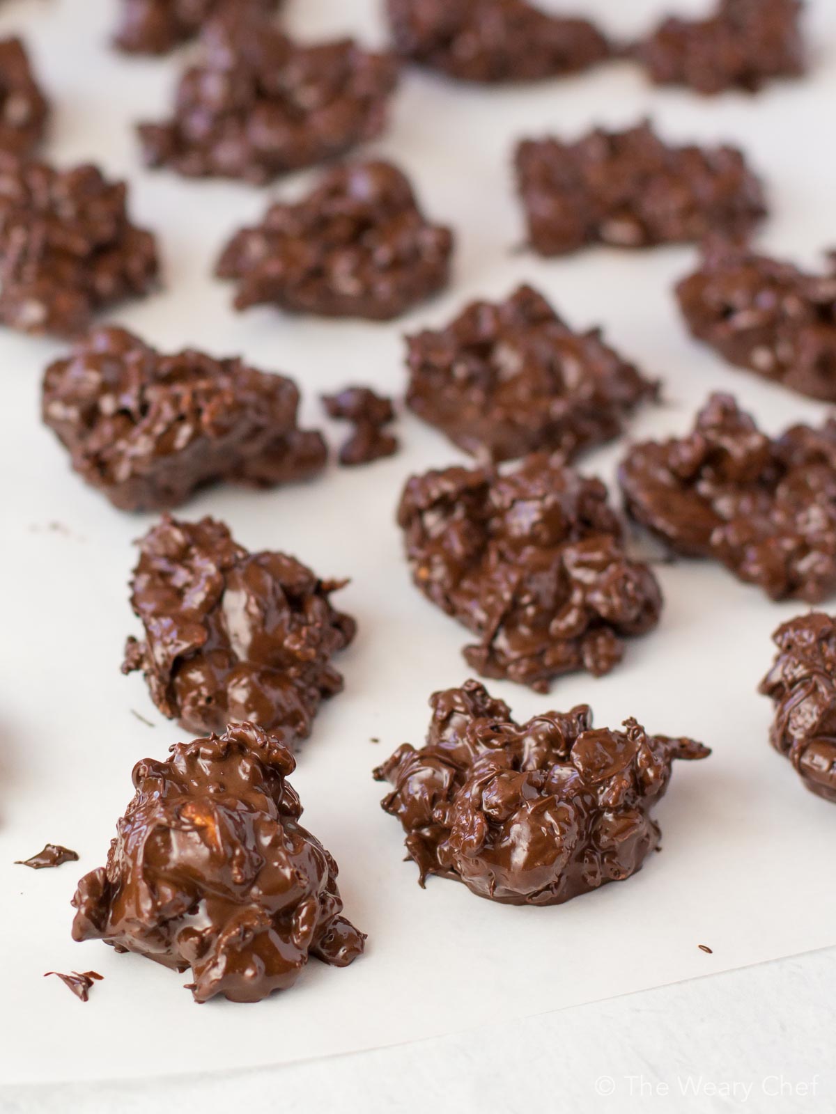 Homemade Chocolate Peanut Clusters - My Pretty Brown Eats