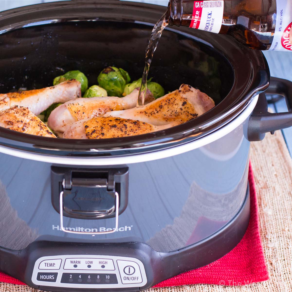 Slow Cooker Brussel Sprouts Recipe with Bacon and Chicken The Weary Chef