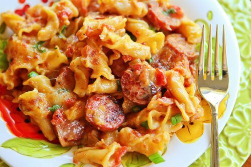 Spicy Sausage Pasta by Kevin and Amanda