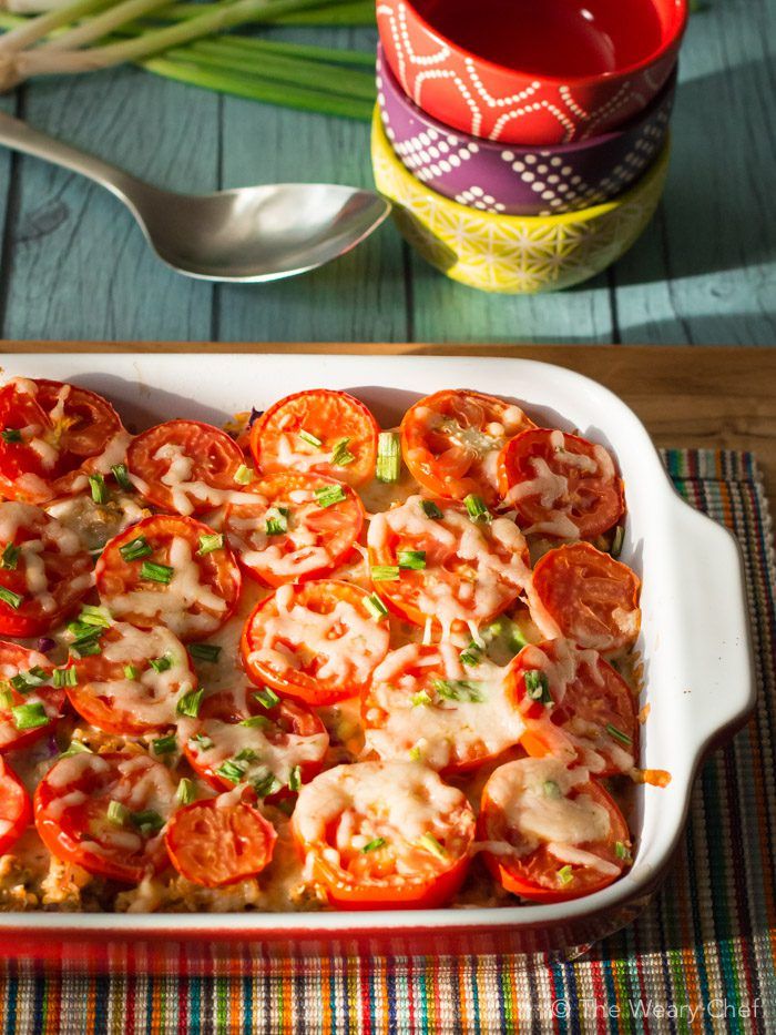 This Taco Salad Casserole loaded with seasoned meat, hearty rice, flavorful salsa, and healthy cabbage gives you the best of taco salad and a hot meal!