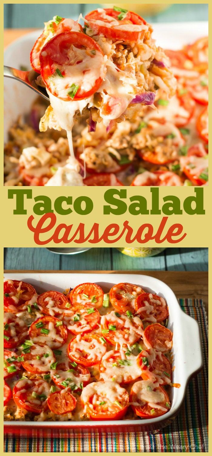 Taco Salad Casserole - The Weary Chef