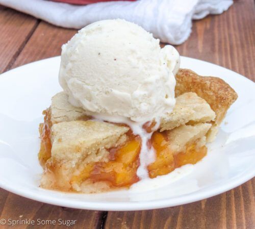 Peach Pie - Sprinkle Some Sugar