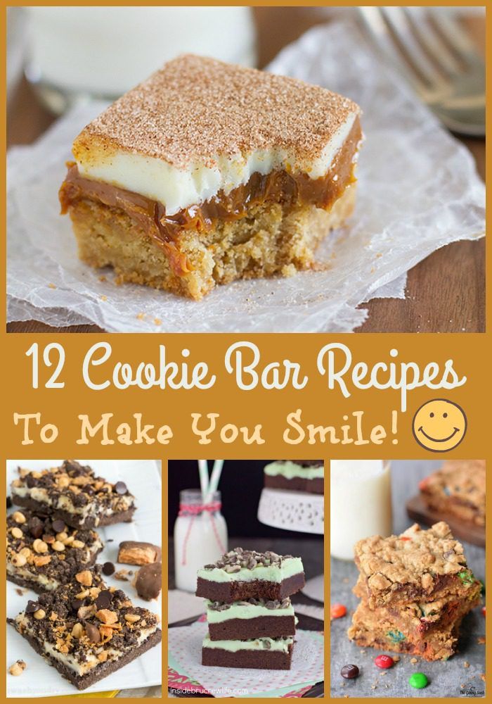 No matter what kind of day you're having, one of these cookie bar recipes is sure to put a smile on your face!