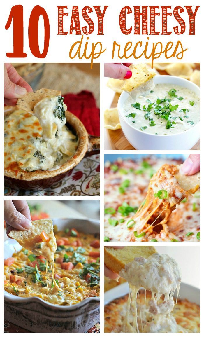 10 Cheesy Dip Recipes featured on The Weary Chef