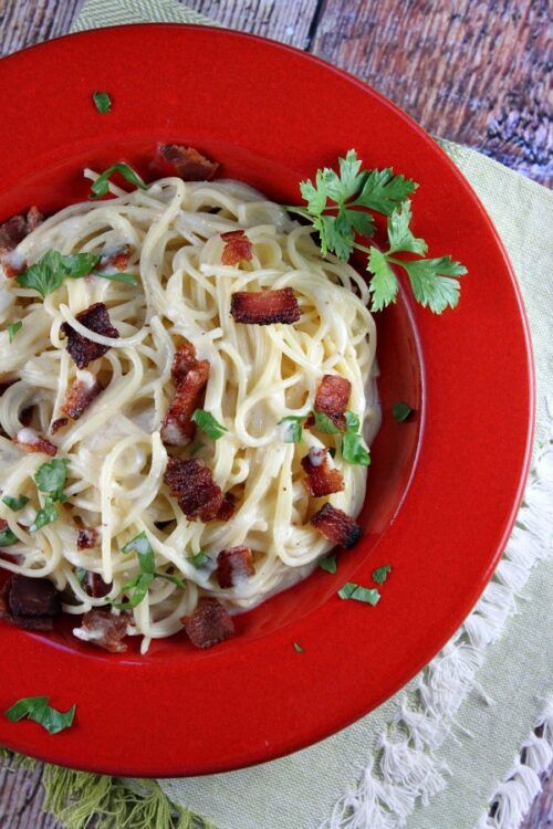 Skillet Pasta Carbonara by Recipe Girl