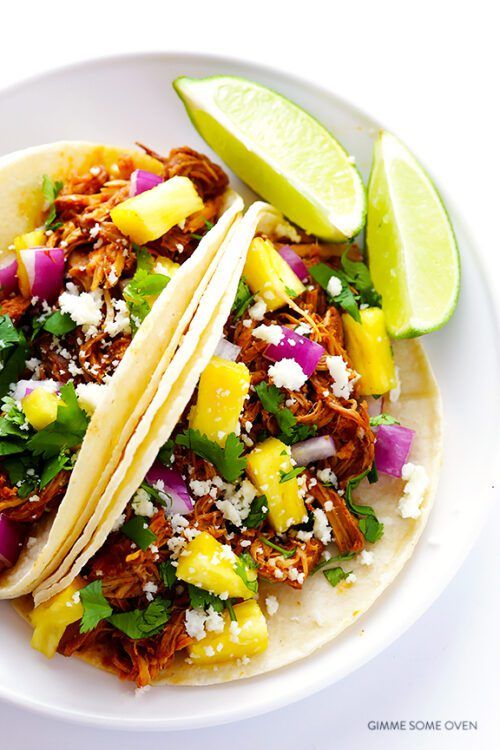 Slow Cooker Tacos Al Pastor by Gimme Some Oven