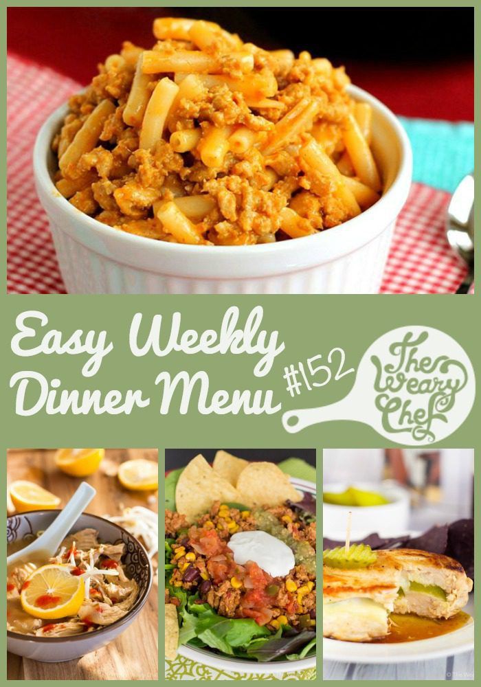 7 Easy Dinner Recipes Week #152: The Road to Recovery - The Weary Chef