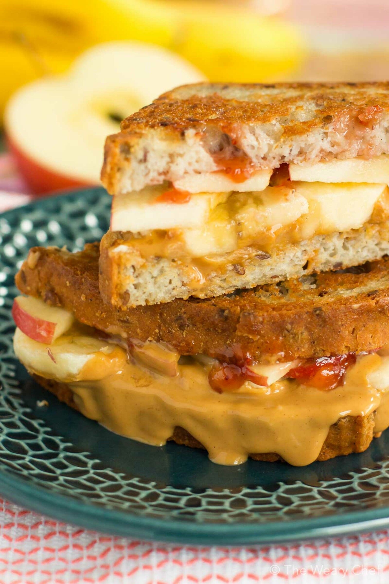 Your peanut butter jelly sandwich just got an upgrade. Try this ooey-gooey grilled PBJ with banana and apple, and you'll never want to go back to the original!