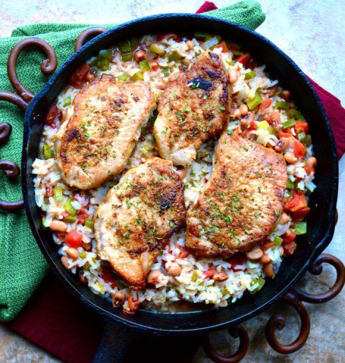 Poor Girl's Spicy Pork Chops and Rice by Maebells