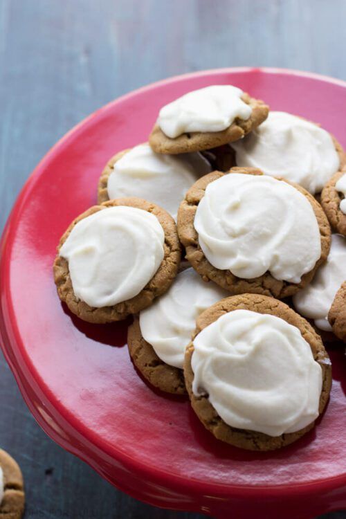 Molasses Cookies with Maple Mascarpone Frosting by: Lemons for Lulu