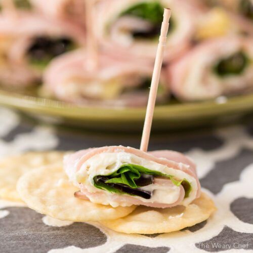 Please everyone at your next party with these low-carb, gluten free appetizers! Ham paired with artichoke jalapeno dip makes such a yummy low-carb snack!