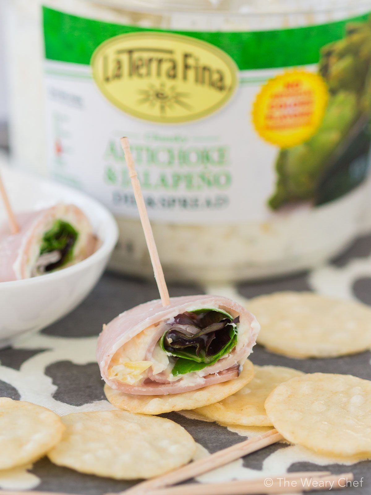 Please everyone at your next party with these low-carb, gluten free appetizers! Ham paired with artichoke jalapeno dip makes such a yummy low-carb snack!