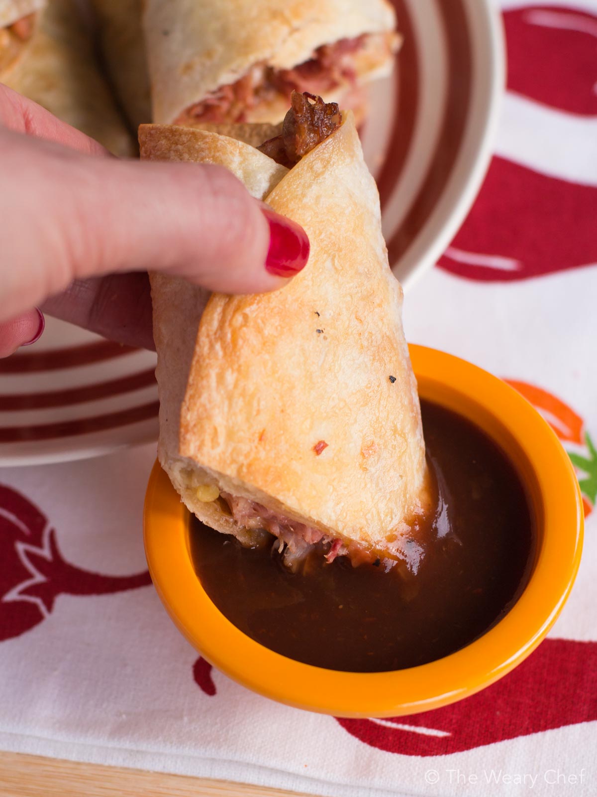 Get ready for a perfect gameday snack or meal with these easy, spicy BBQ Pork Flautas!