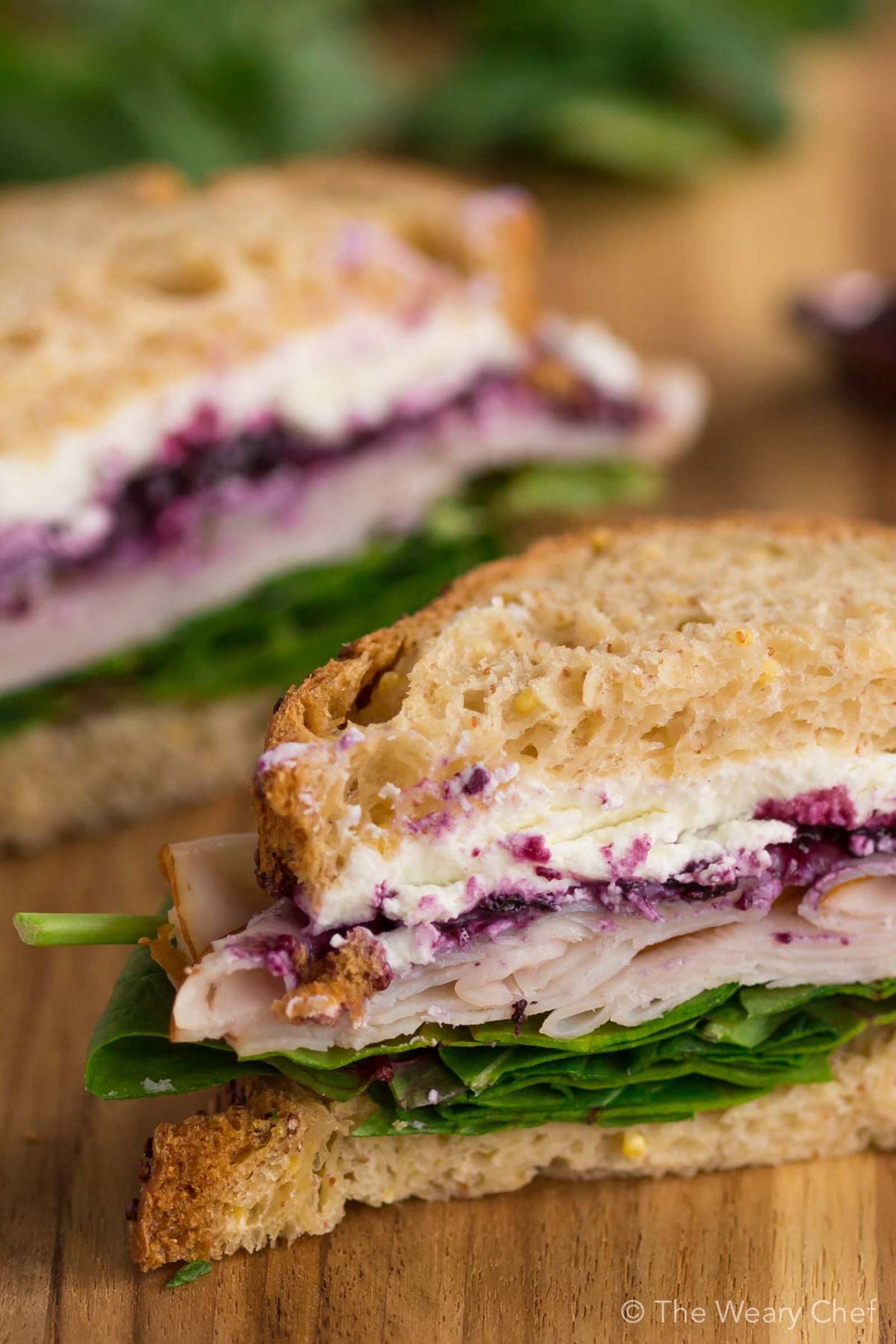 Don't be nervous. One bite of this Turkey Sandwich with Goat Cheese and Berry Preserves and you'll be hooked!