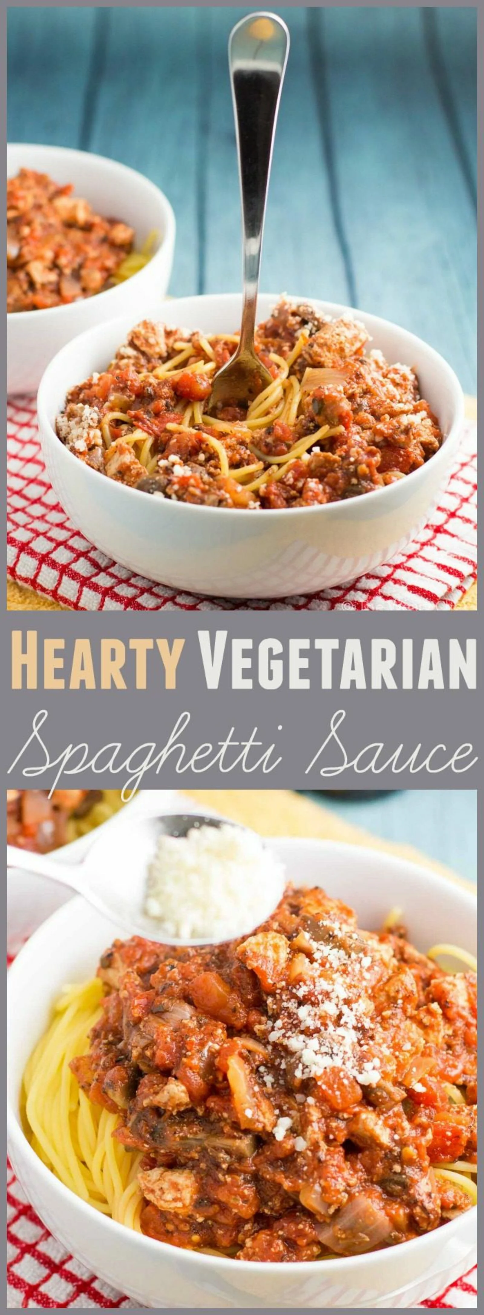 Hearty Vegetarian Spaghetti Sauce with Tofu and Mushrooms - The Weary Chef