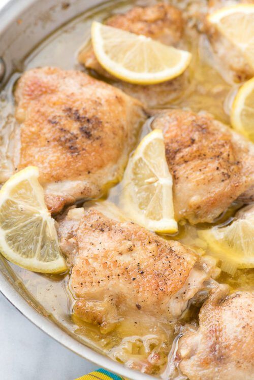 Irresistible Lemon-Garlic Chicken Thighs by Boulder Locavore