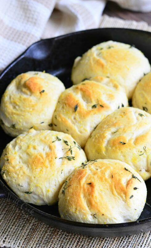 Lemon Thyme Skillet Biscuits by Will Cook for Smiles