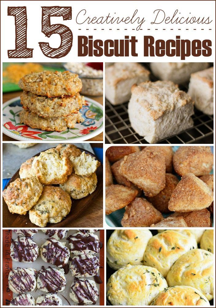 Check out this list of 15 Incredible Biscuit Recipes that go way beyond plain ol' buttermilk biscuits. You'll want to try every delicious variety shown in this roundup!