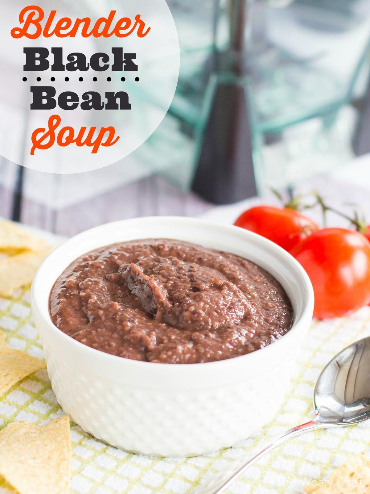 One of my easiest recipes yet, you'll want to make this Blender Black Bean Soup again and again!