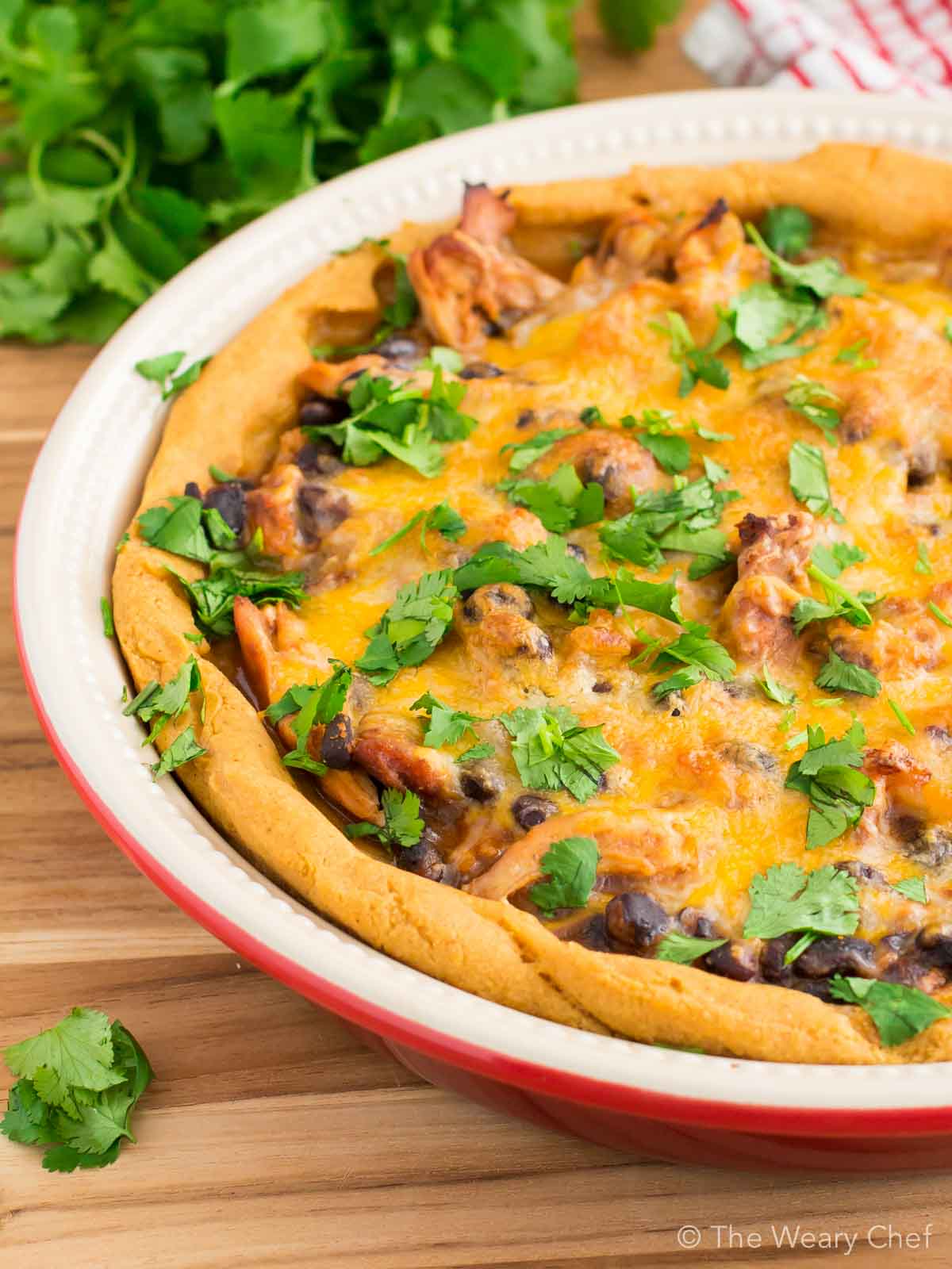 Are you ready for a stick-to-your-ribs Mexican dinner? This Chicken Tamale Pie Recipe is IT! It's gluten free, uses no lard, and is loaded with protein for a satisfying meal.