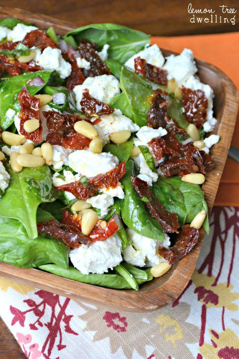 Sicilian Spinach Salad by Lemon Tree Dwelling