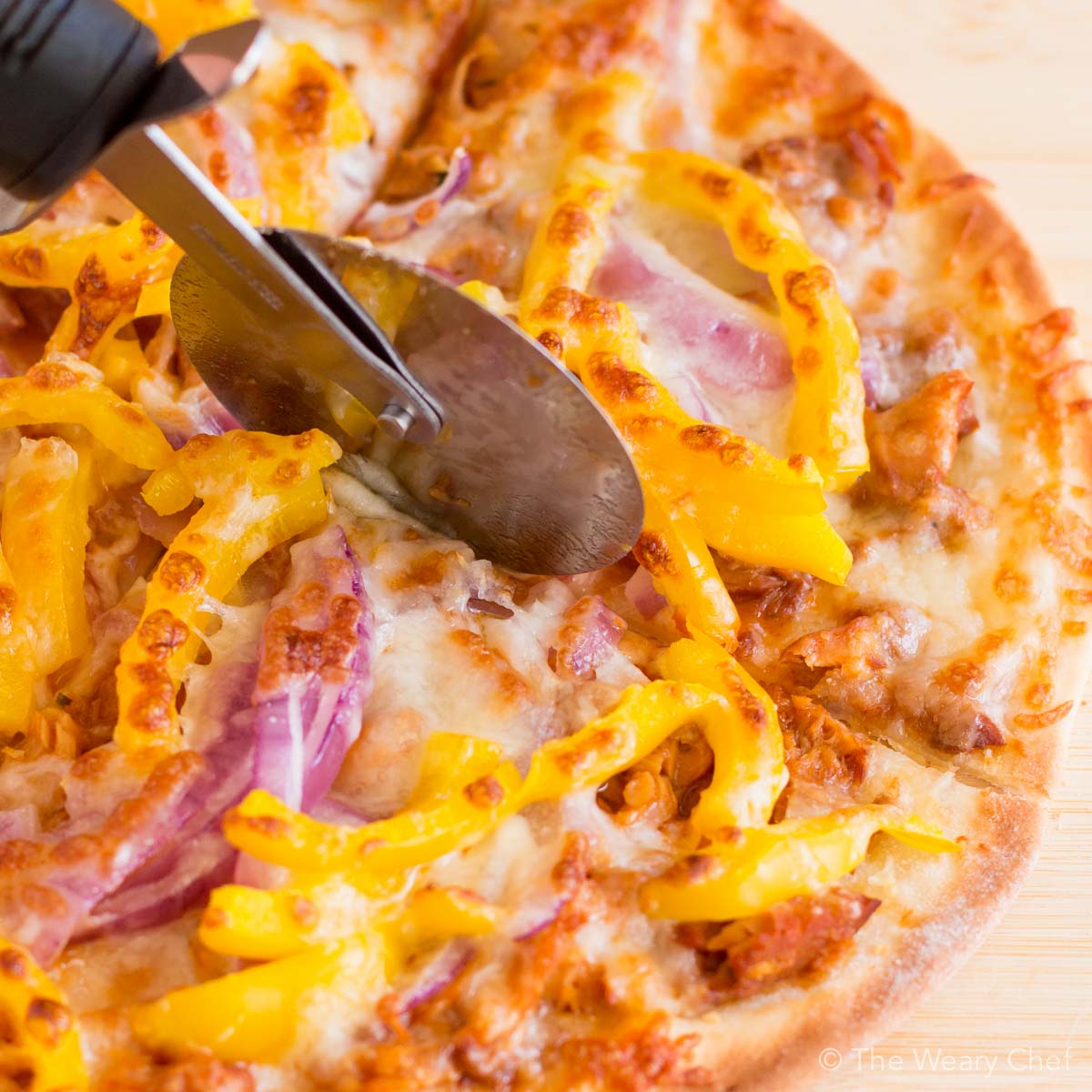 This quick and easy tilapia pizza makes a PERFECT lunch or dinner!