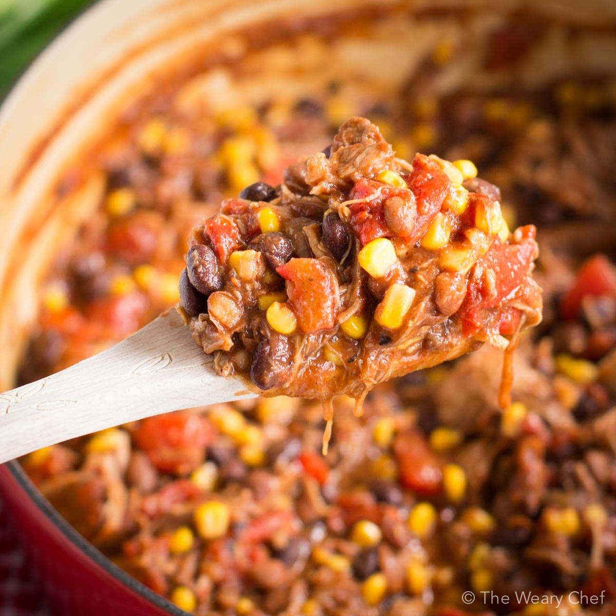 Leftover Pork Chili Recipe - The Weary Chef