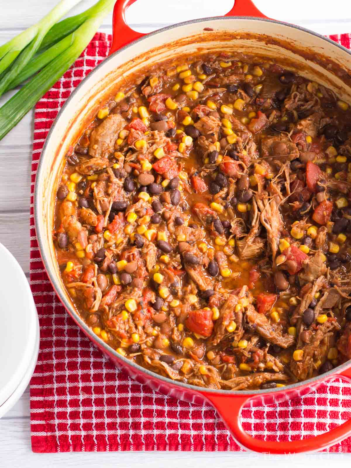 leftover bbq pulled pork chili