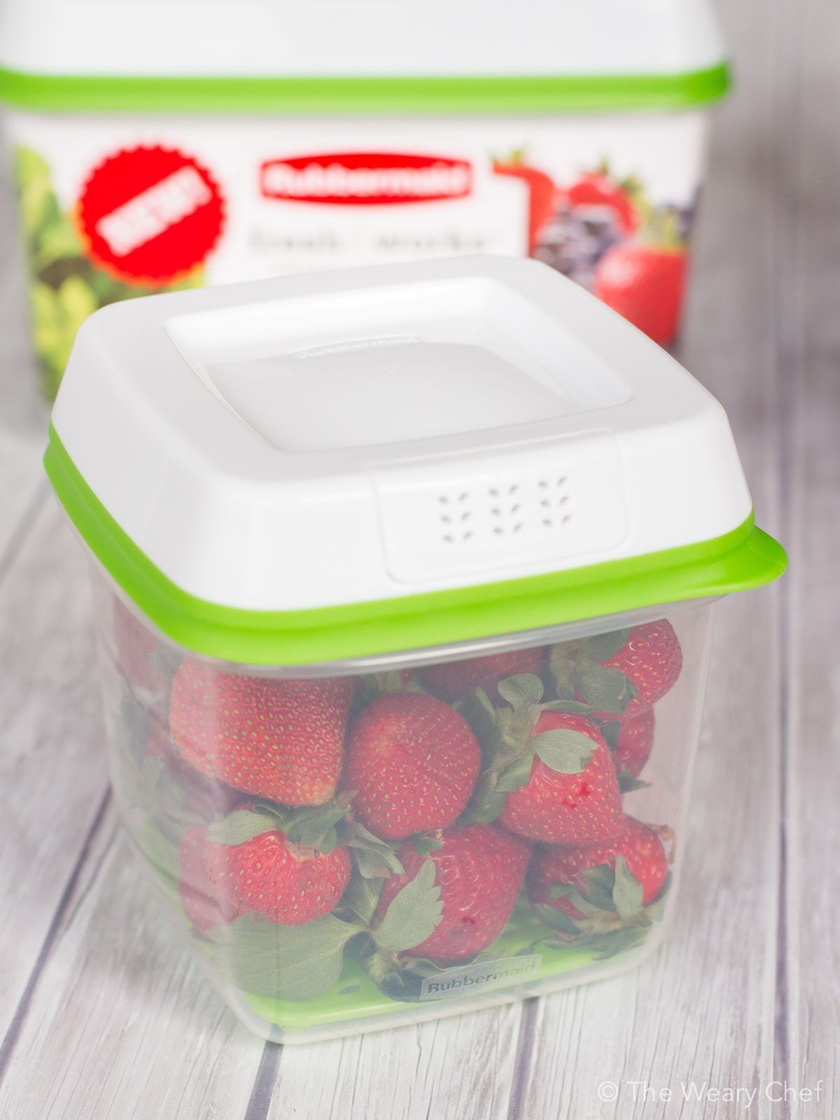 Keep your produce 80% fresher than with store packaging with Rubbermaid® Freshworks™ Produce Saver!