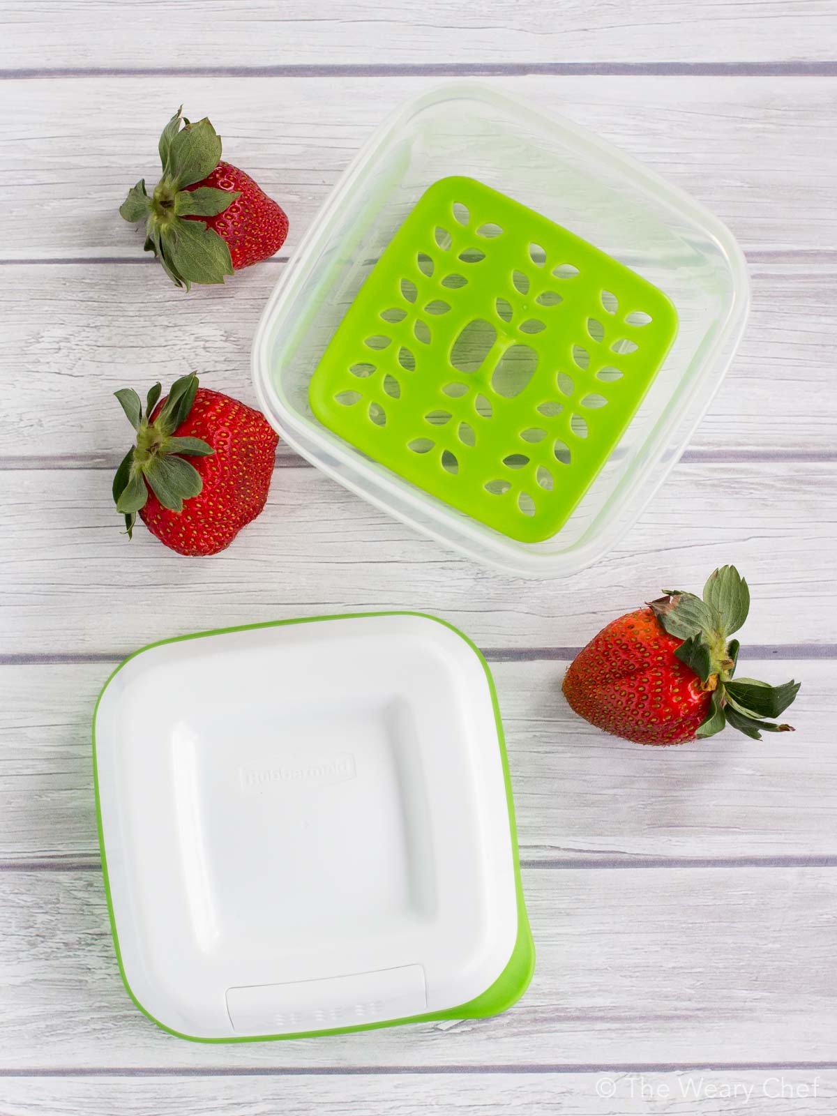 Keep your produce 80% fresher than with store packaging with Rubbermaid® Freshworks™ Produce Saver!