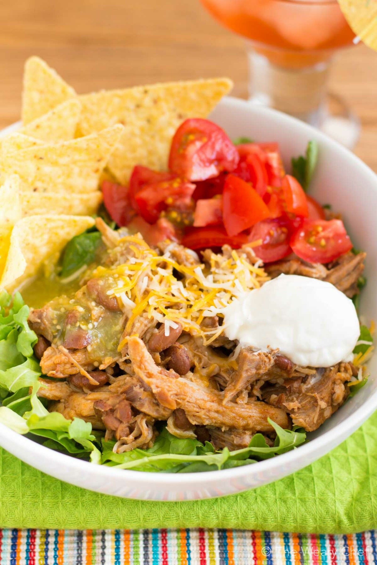 You'll adore these easy and flavorful crockpot pork roast burrito bowls!