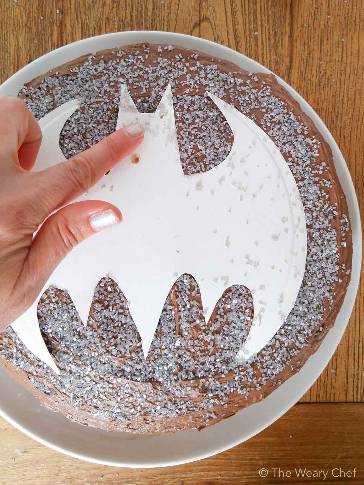 Simple Batman cake for the hubby. Lemon Poppy Seed Pound cake injected with  mint simple syrup. : r/Baking