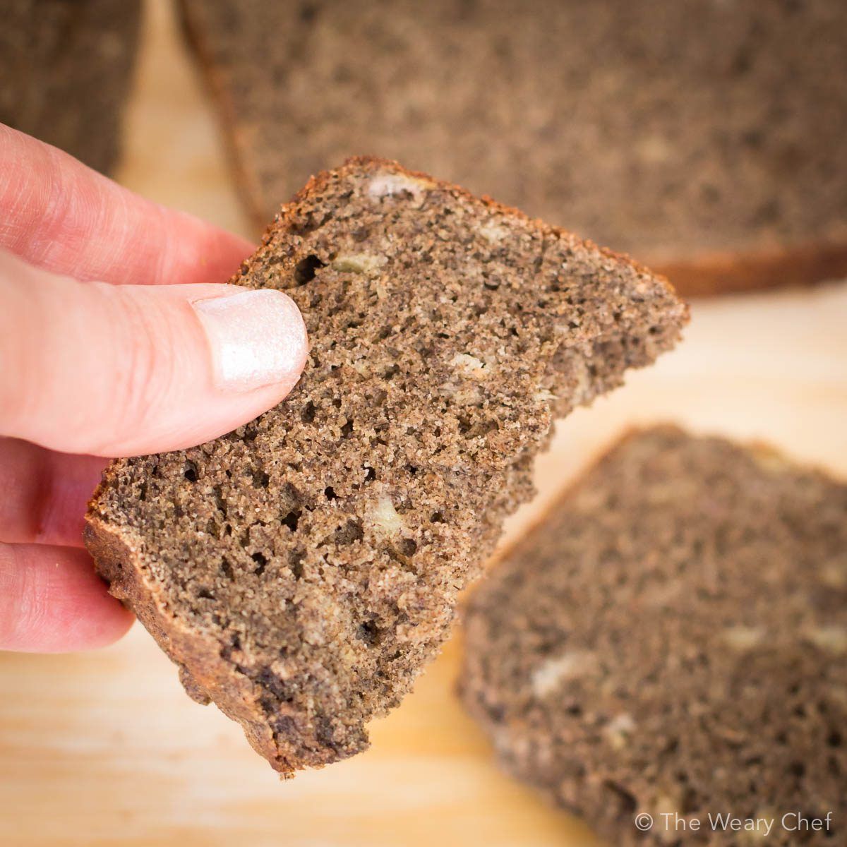 This healthy banana bread recipe is made with no oil, buckwheat flour, and low-sugar yogurt. You'll love starting your day with this wholesome and easy recipe!