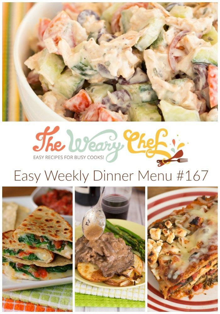 This week's menu talks about "why buy organic" and features tasty recipes like Greek Chicken Salad, Roast Beef and Gravy, Spinach Quesadillas, and more!