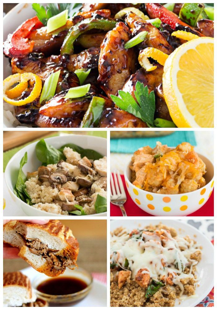 What's for dinner this week? How about Cajun Honey Chicken, Chicken Tater Tot Casserole, Slow Cooker French Dips, and lots more!