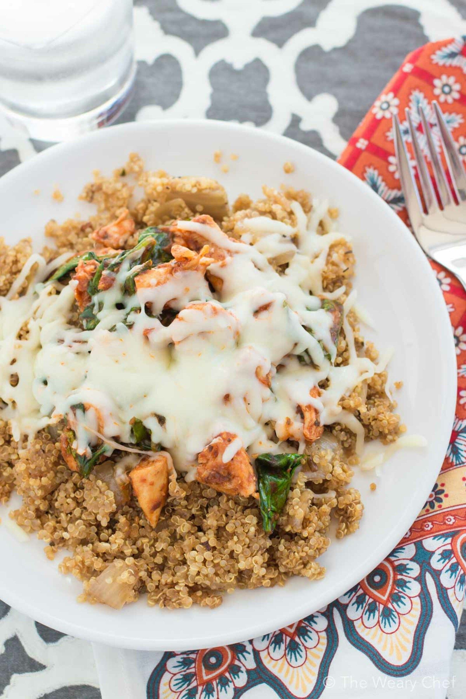 Pizza Chicken and Quinoa Recipe - The Weary Chef