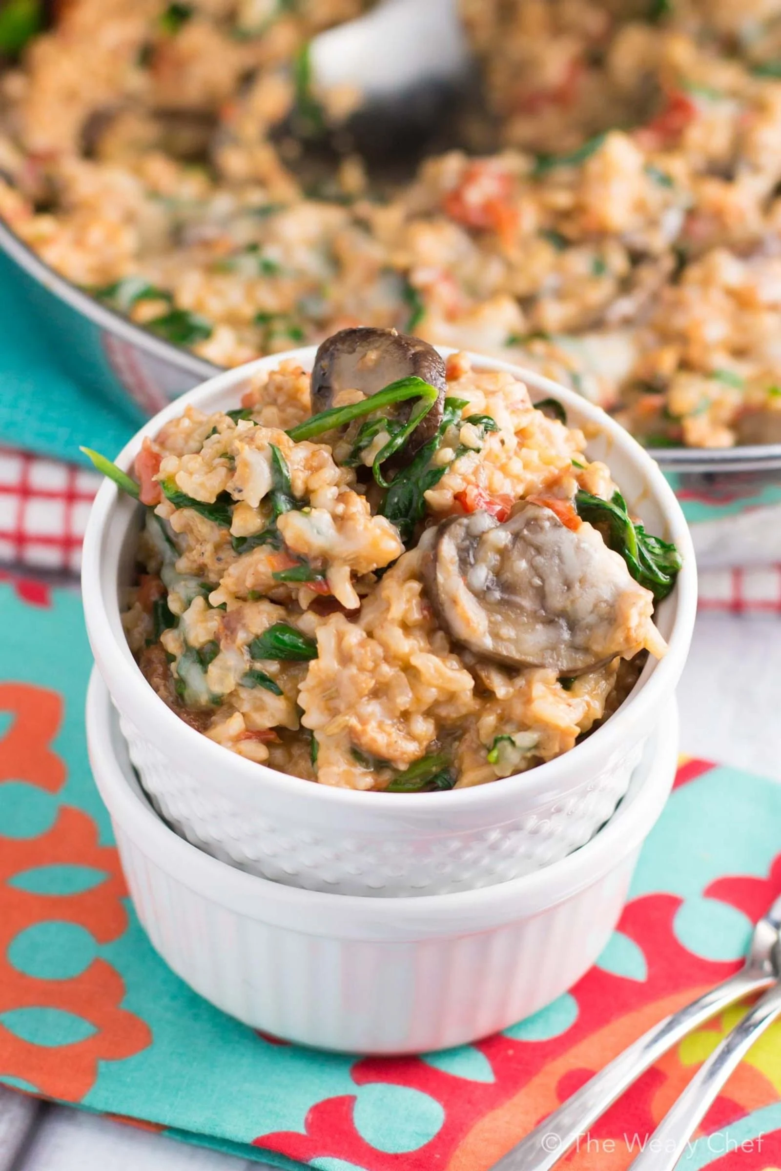 Cheesy One-Pot Sausage and Rice - The Weary Chef