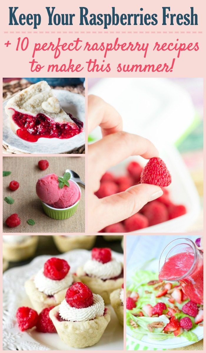 Keeping berries fresh and 10 raspberry recipes for this summer!