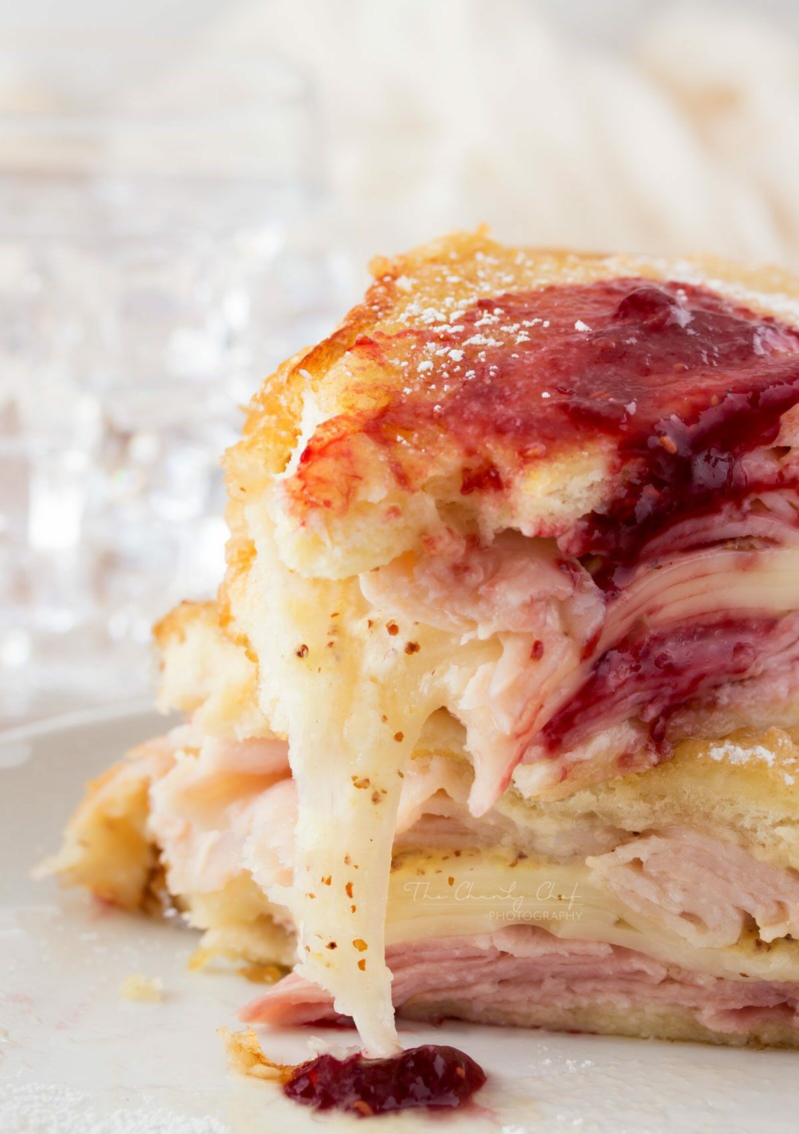 This monte cristo sandwich has the perfect balance of sweet and savory.