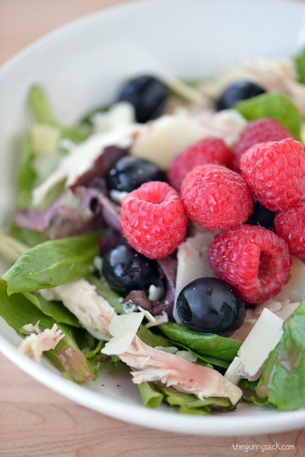 Raspberry Parmesan Chicken Salad by The Gunny Sack