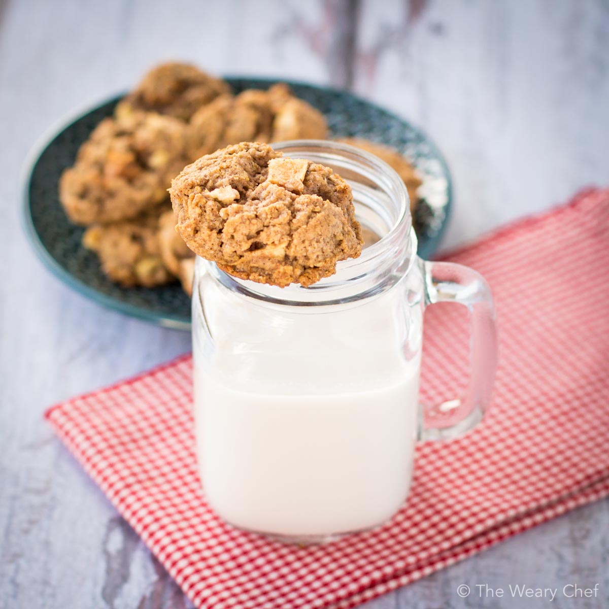 Oatmeal cookies are even better when they are APPLE cookies!