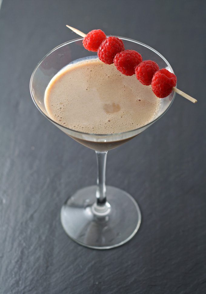 Chocolate Raspberry Martini by Honey and Birch