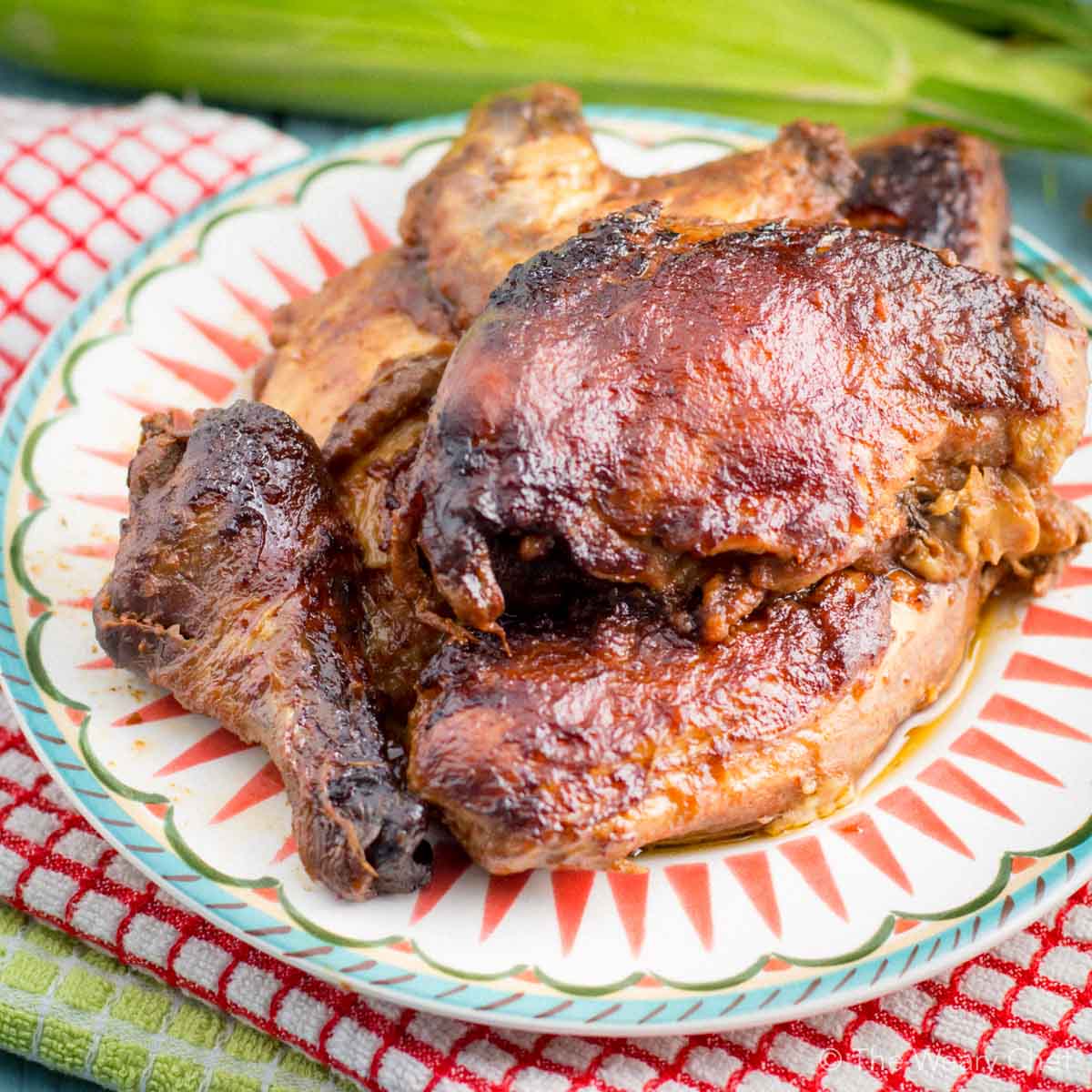 This crock pot BBQ chicken is definitely finger lickin' good (and super easy too)!