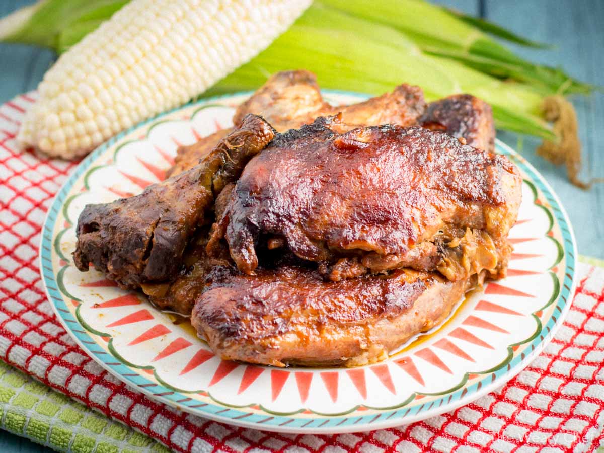 This slow cooker BBQ chicken is definitely finger lickin' good (and super easy too)!