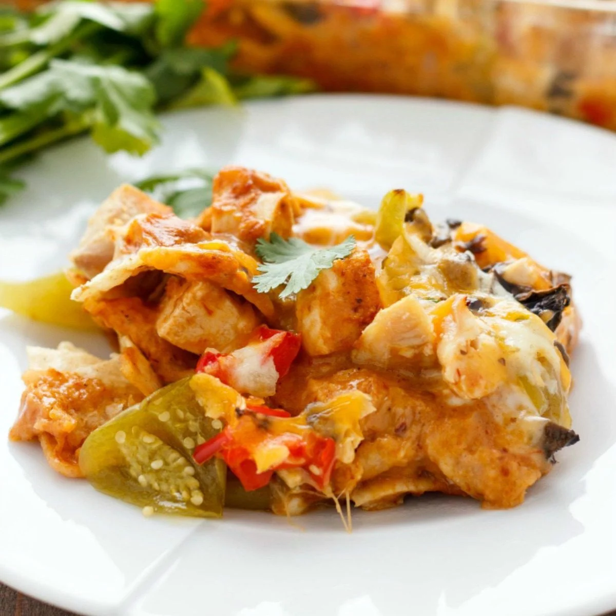 Mexican Chicken Casserole with Tortilla Chips Recipe