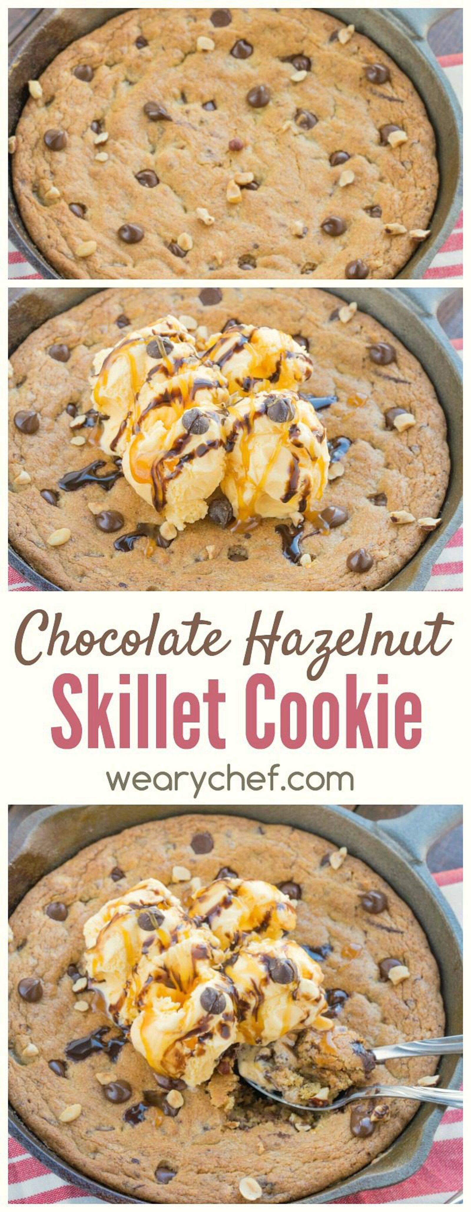 Dig into this hazelnut cookie skillet, and you'll think you've gone to cookie heaven!