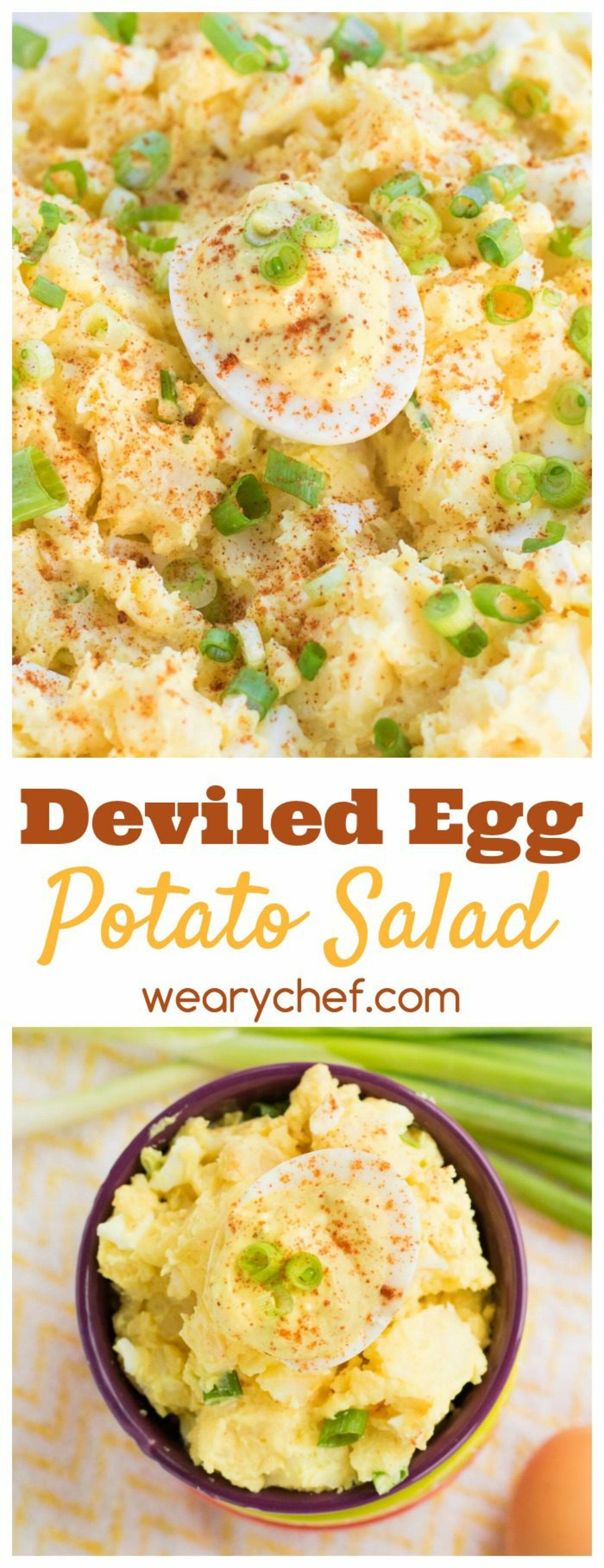 Dive into this scrumptious deviled egg potato salad - a perfect summer side dish!