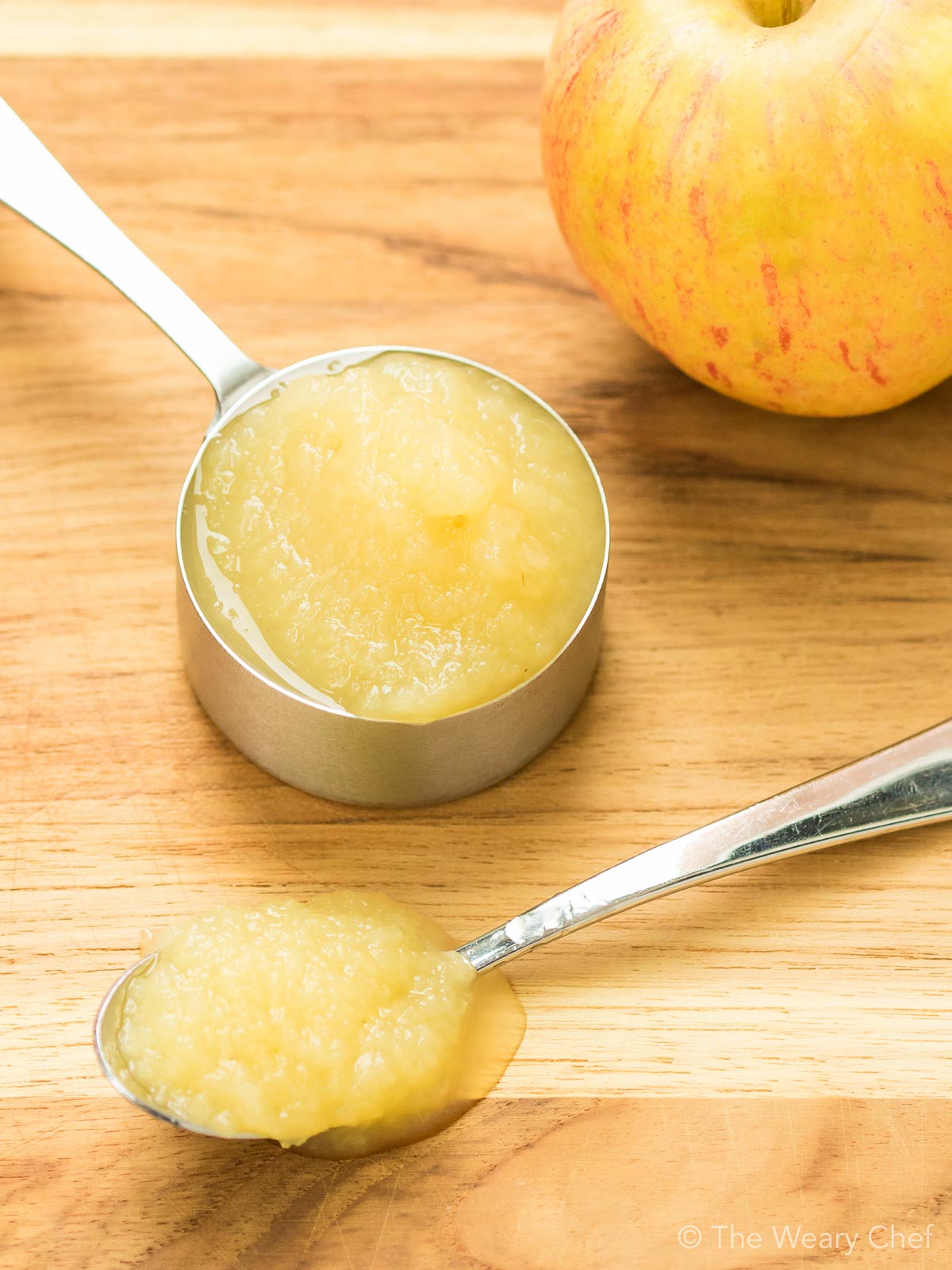 Try substituting applesauce for oil in your baking recipes to reduce the fat and calories.